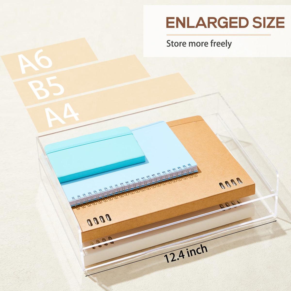 Harloon 4 Tier Paper Organizer Letter Tray Acrylic Desk File Organizer