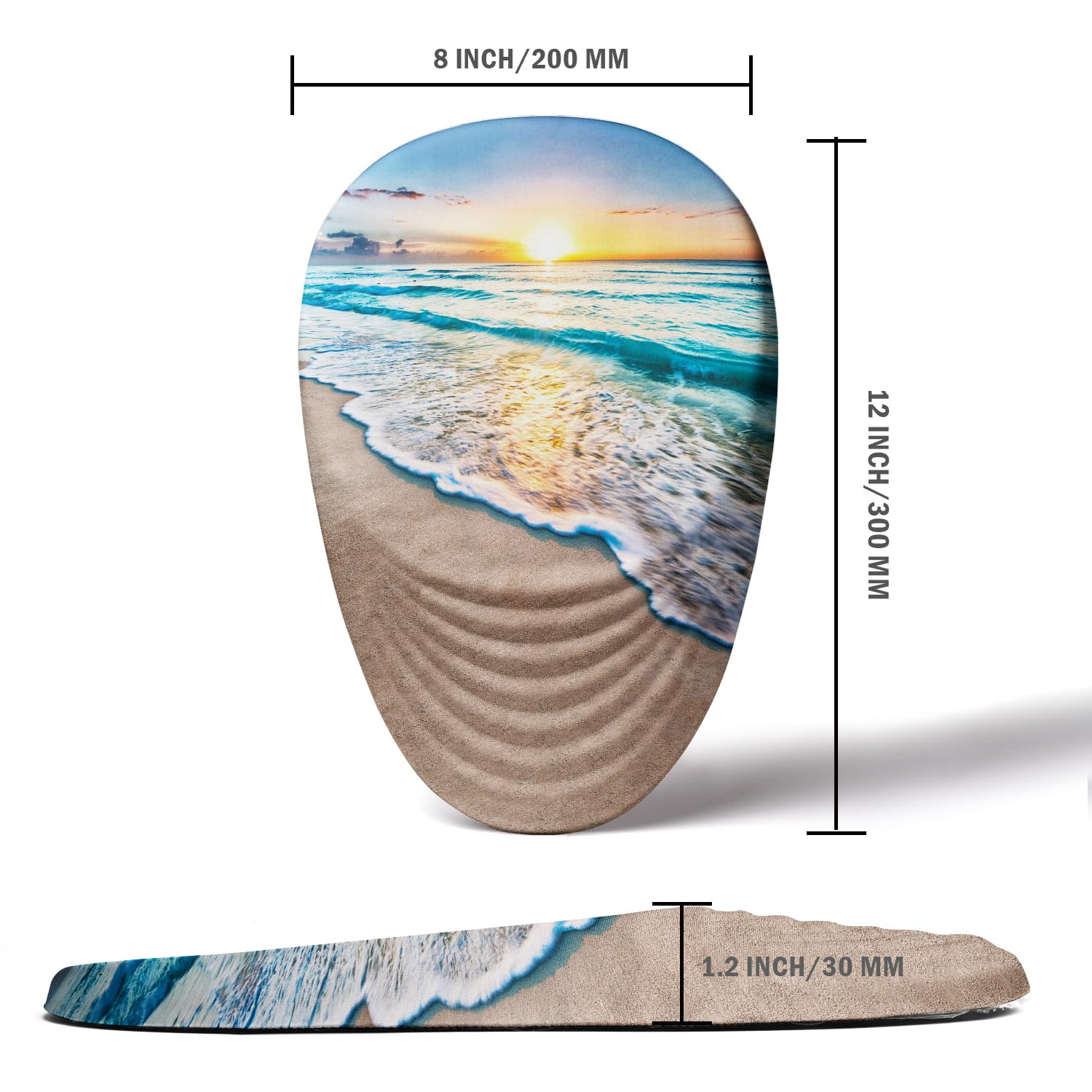 Armanza Sunset Mouse Pad, Ergonomic Mouse Pad with Wrist Rest Support, Non-Slip PU Base Desktop