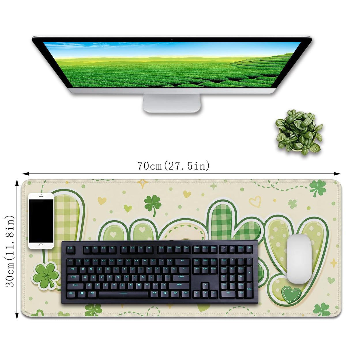 Large Gaming Mouse Pad Desk Mats Big Mouse Pad for Computer Keyboard Laptop