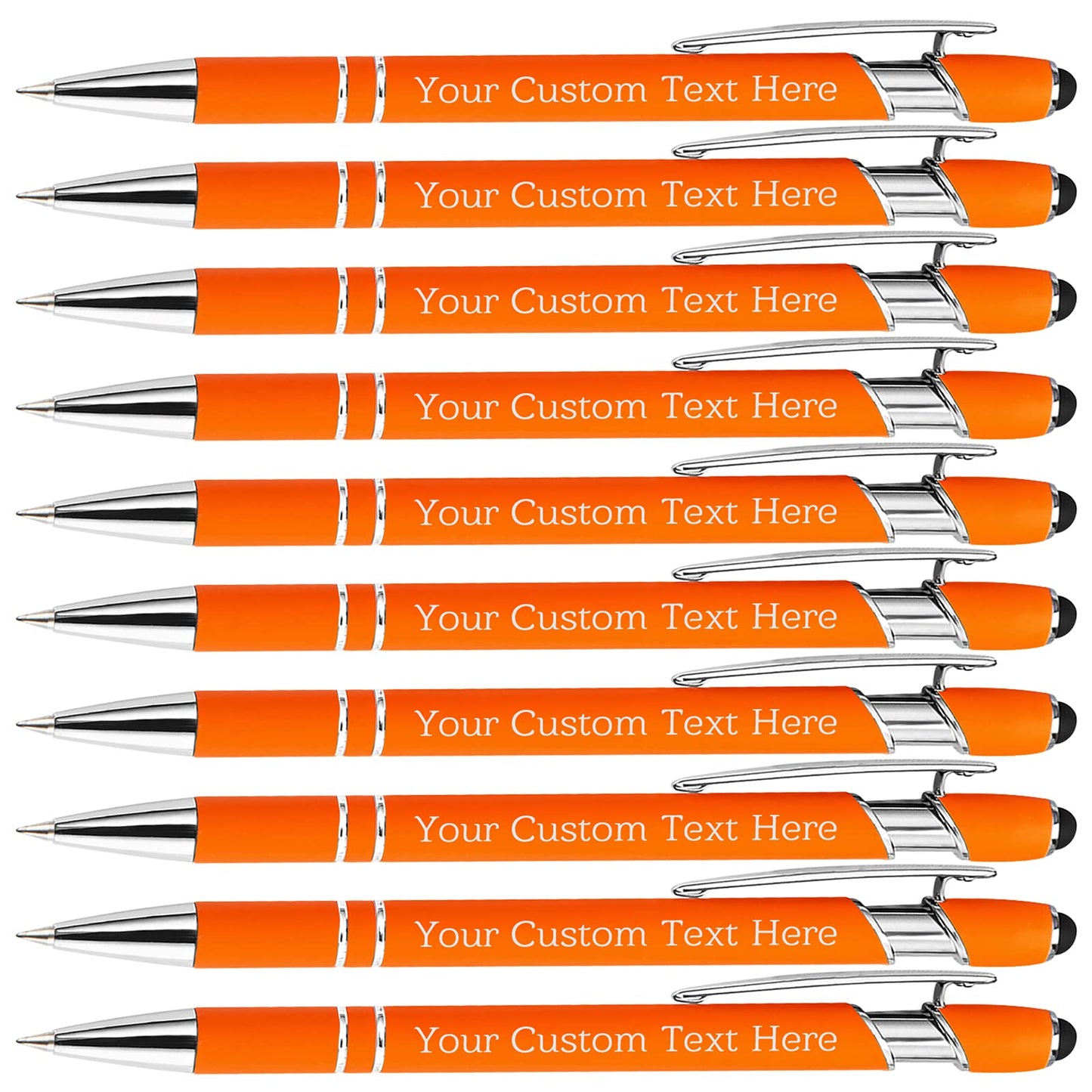 Personalized Custom Pens Bulk Free Engraving with Name Message Customized Ballpoint Pens Stylus for