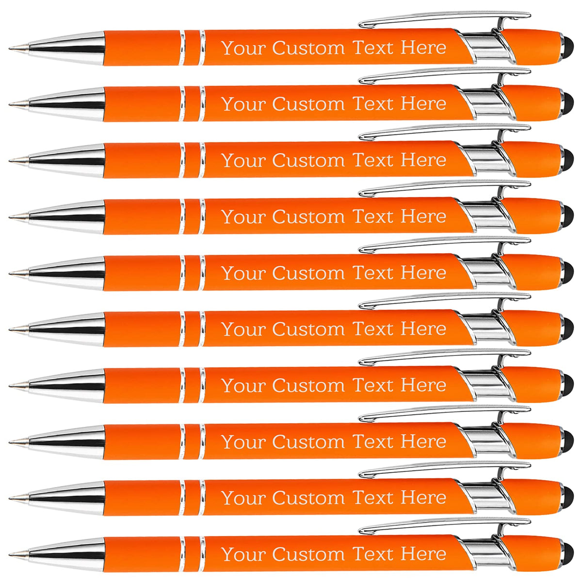 Personalized Custom Pens Bulk Free Engraving with Name Message Customized Ballpoint Pens Stylus for
