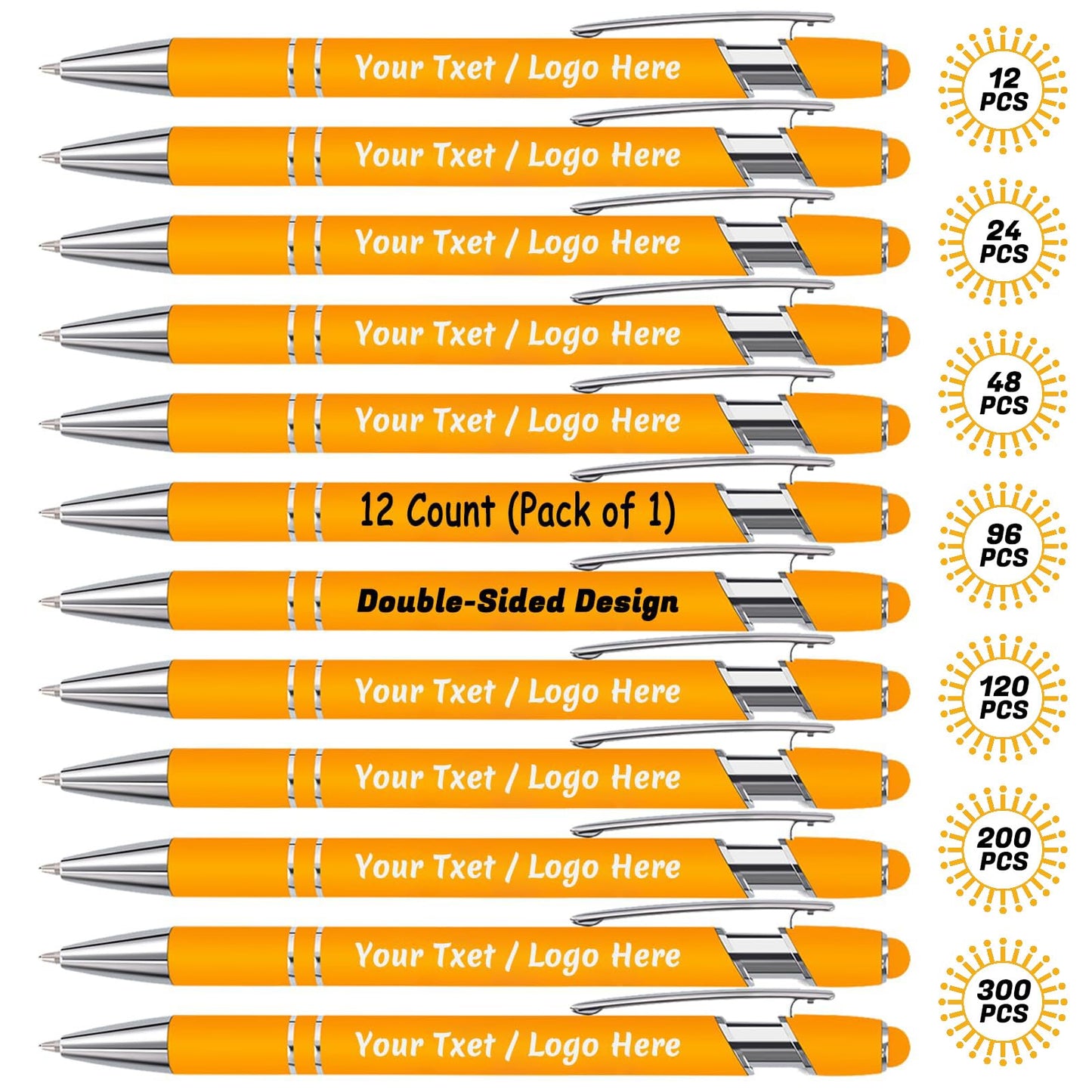 NGTSFLY Personalized Pens with Stylus Tip - FREE PERSONALIZATION - Customized Stylus Ballpoint Pens