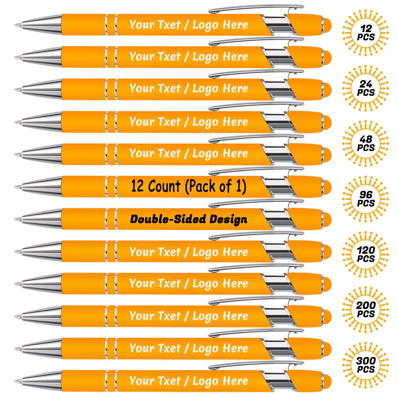 NGTSFLY Personalized Pens with Stylus Tip - FREE PERSONALIZATION - Customized Stylus Ballpoint Pens