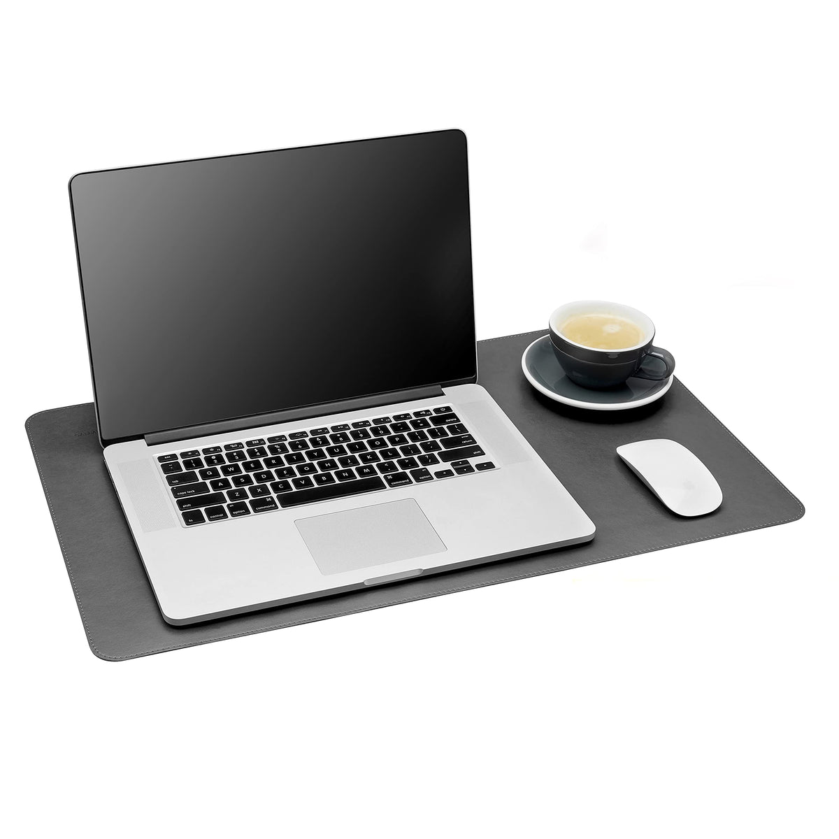 Gallaway Leather Desk Mat,Desk Writing Pad - Office Desk Pad, Medium 24" x 14" Gray, Desk Mats on