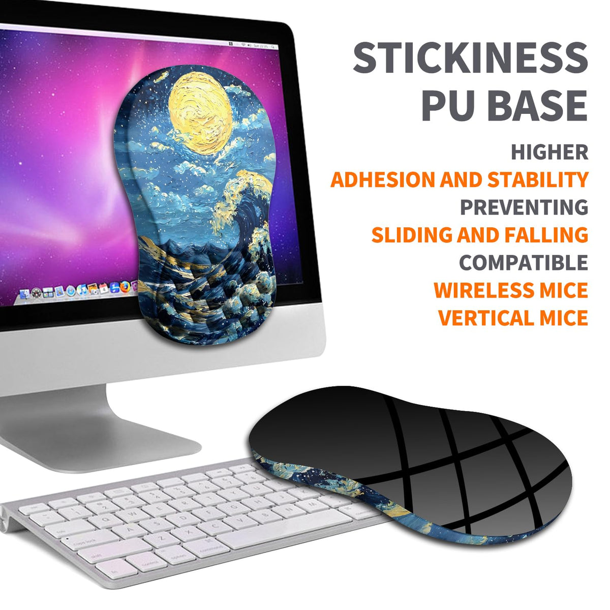 Armanza Ergonomic Joint Wrist Support Mouse Pad with Memory Foam Cushion Massage Bump, Carpal