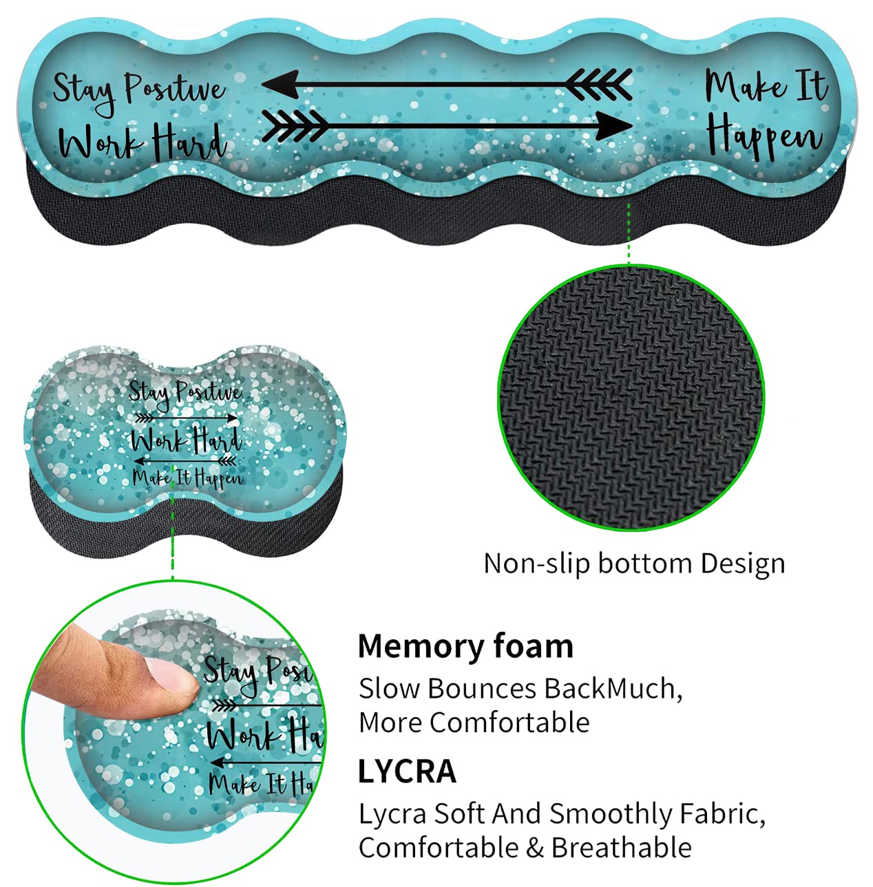 JVGFYNKL Extended Large Mouse Pad+Keyboard Wrist Rest Support , Ergonomic Memory Foam Easy Typing