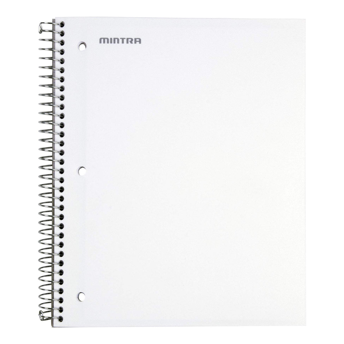 Mintra Office Durable Spiral Notebooks, 3 Subject (aTeal, Purple, White, College Ruled 3pk)