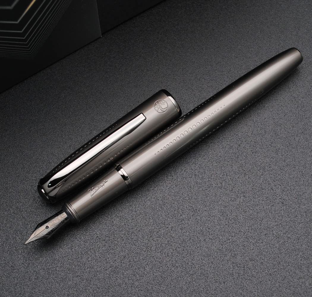 Picasso 916 Malage Fountain Pen Original Box New Version (Starlit Night Gray, Extra Fine Nib 0.38mm)