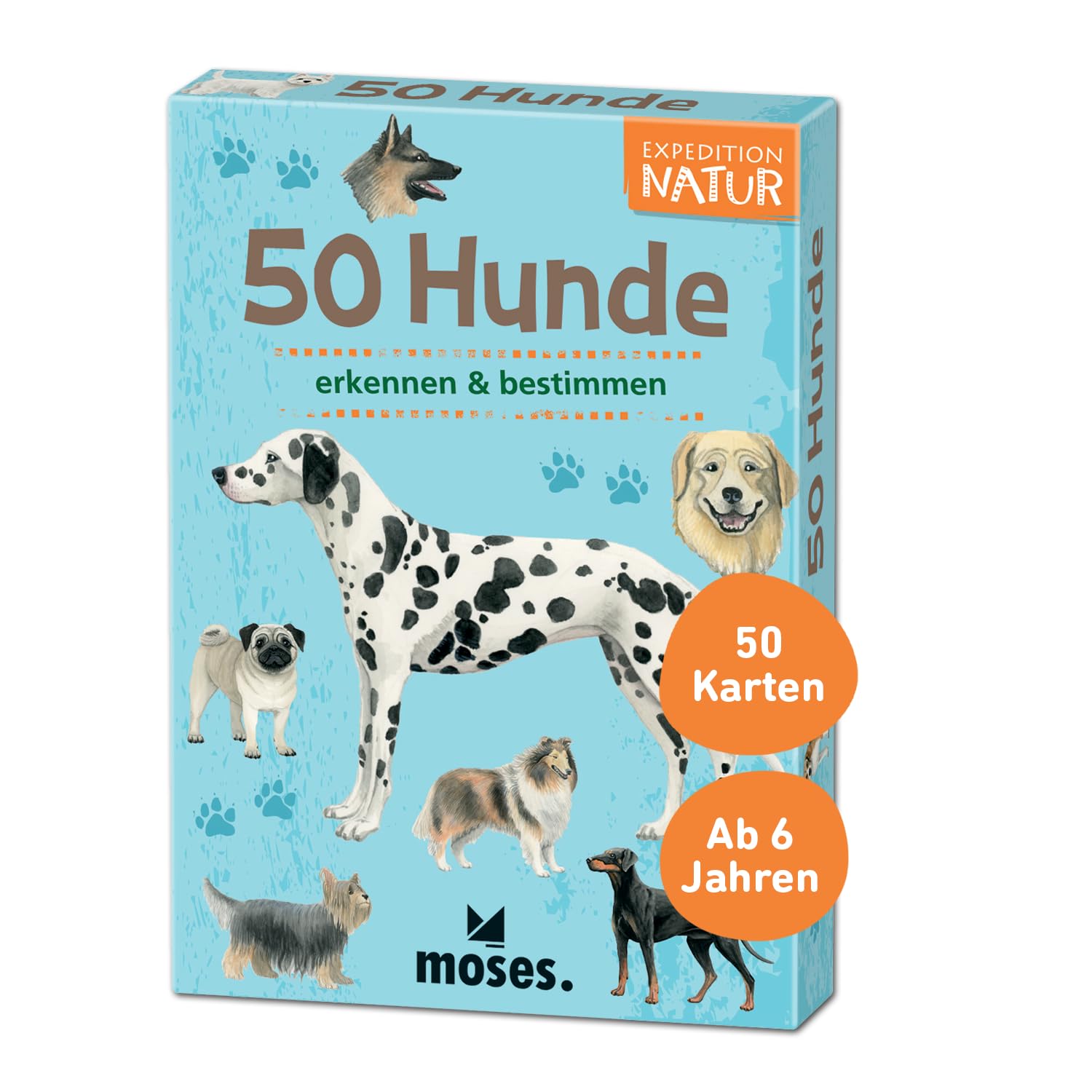 Moses. Expedition Natur/Dog | Box of 50 Cards | with exciting Quiz Questions