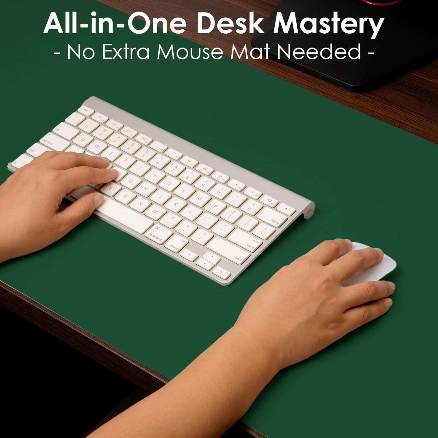 Leather Desk Pad Protector, Waterproof Mouse Pad, PU Desk Mat, Office Desk Cover, Desk Writing Mat