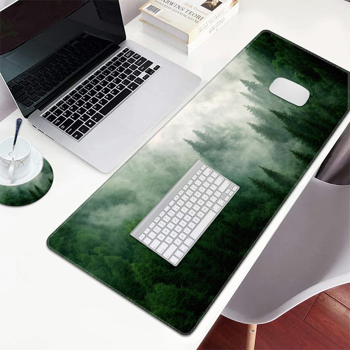 Extended Large Mouse Pad, Functional Desk Pad with Stitched Edges, XXL Mouse Pad Large (31.5x11.8