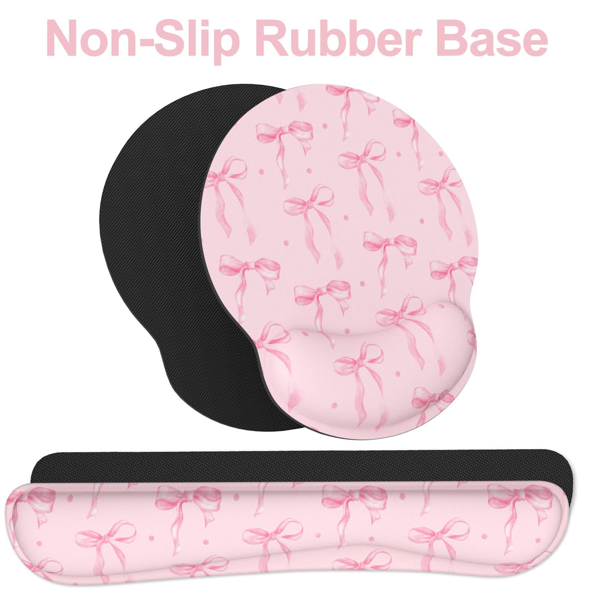 Ergonomic Mouse Pad with Wrist Rest and Keyboard Wrist Rest, Mousepad