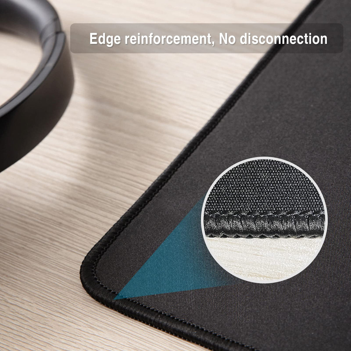 Zhithink 11 Pack Mouse Pad, 10.2''x8.2'' Computer Mousepad Bulk, Black