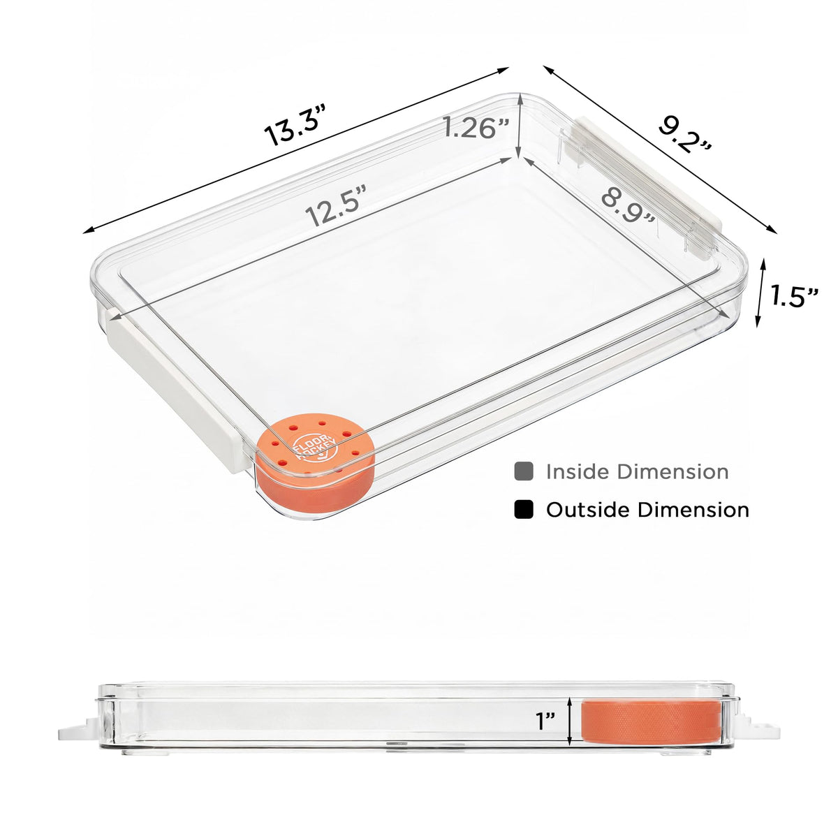 Citylife 3Packs Scrapbook Paper Organizer, Stackable Clear Organizer
