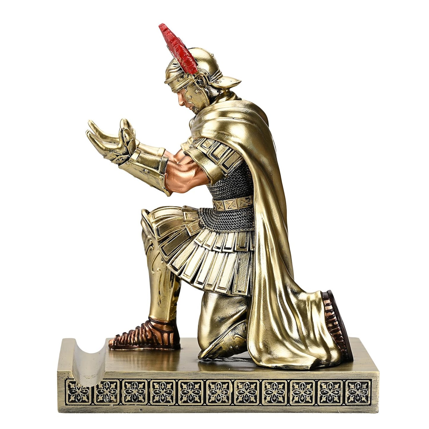 HDMbigmi Centurion Cloak Warrior Pen Holder Phone Stand for Desktop Bronze