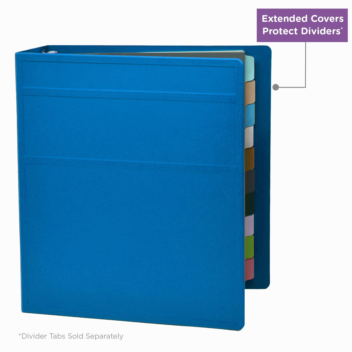 Carstens 2-Inch Heavy Duty 3-Ring Binder - Side Opening, Pool Blue, Durable Plastic, Precision