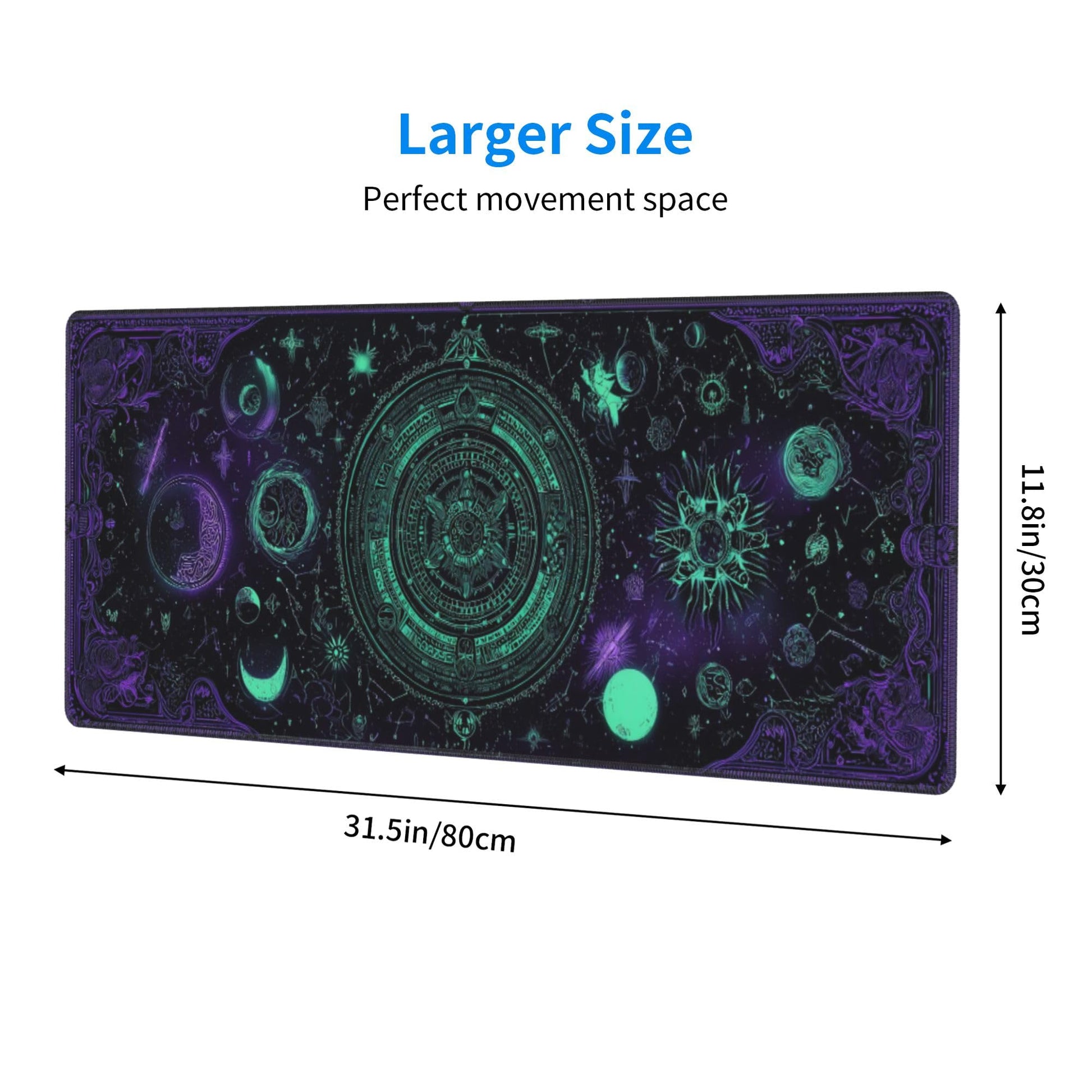 Goth Mouse Pad Extended Large Gaming Mouse Pad XL Stitched Edges for Gamer Home Office 31.5 X 11.8