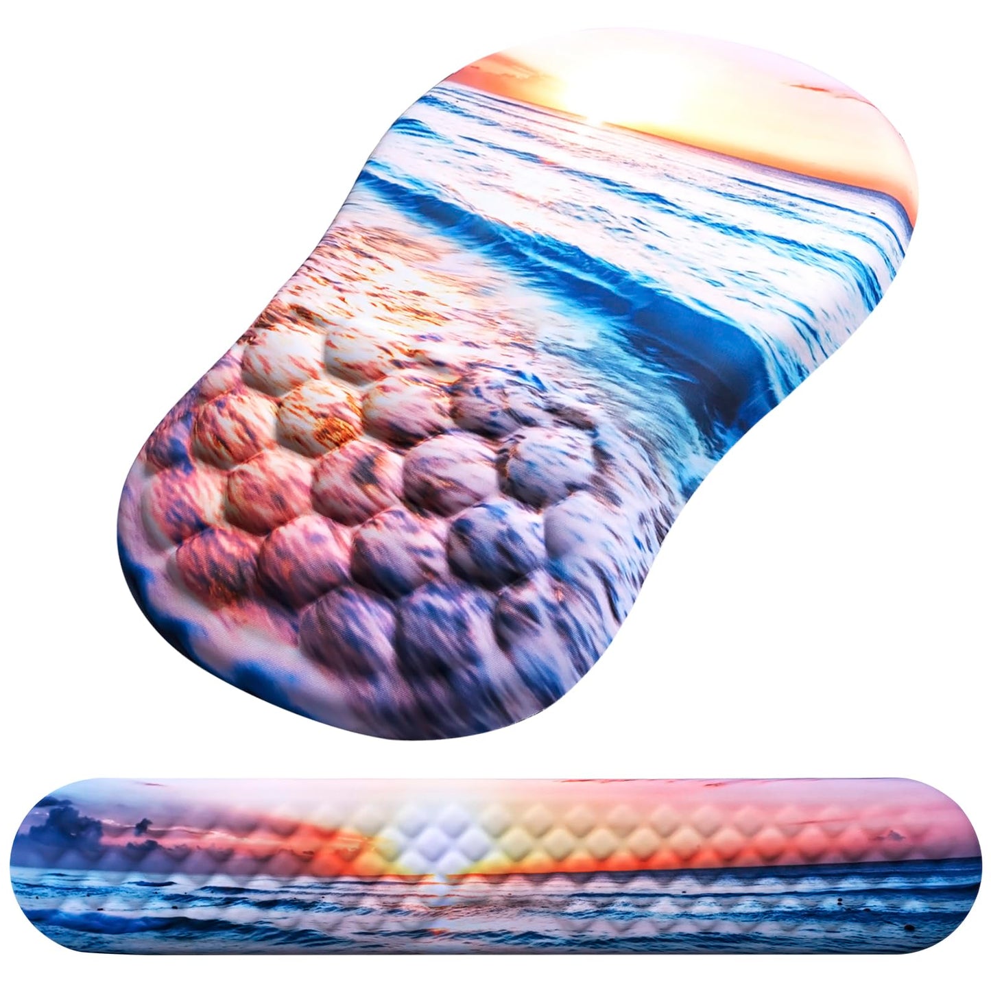 Laokiiy Ergonomic Mouse Pad with Wrist Support and Keyboard Wrist Rest Set