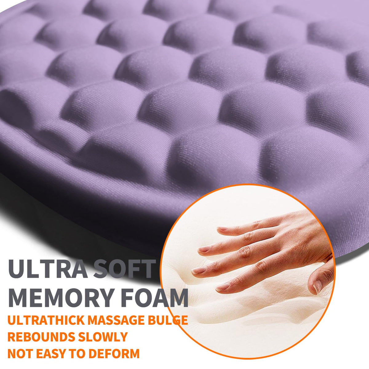 Armanza Ergonomic Joint Wrist Support Mouse Pad with Memory Foam Cushion Massage Bump, Carpal