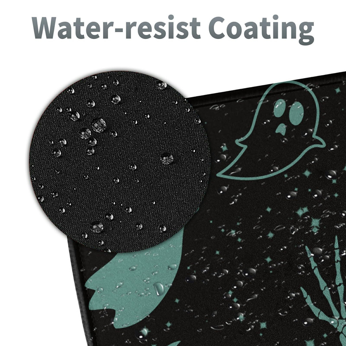 Large Gaming Mouse Pad Plus a Coasters + Cable Clips, Skull Moon Gothic Extended Mousepad (31.5 x