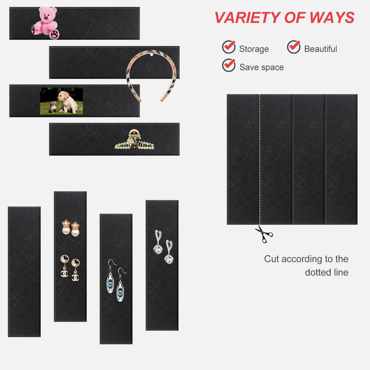 Large Cork Board Alternative 48" X 36" Bulletin Board - 12 Pack Removable Felt Wall Tiles, Cork