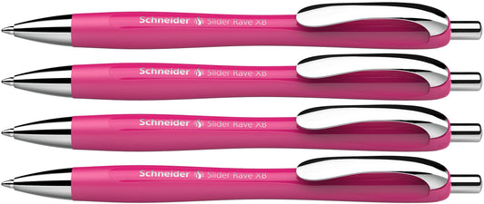 Schneider Slider Rave XB 132554 Ballpoint Pen (Limited Special Edition in Power Pink, Made in