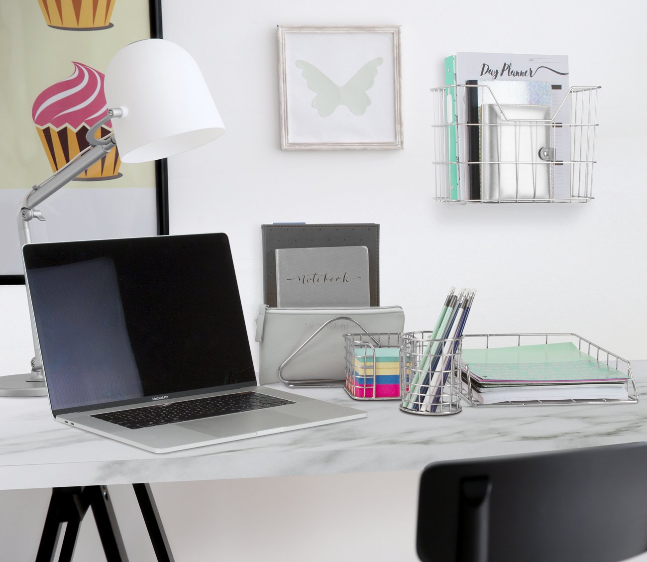 Sorbus Desk Organizer Set, 5-Piece Desk Accessories Set Includes Pencil Cup Holder, Letter Sorter