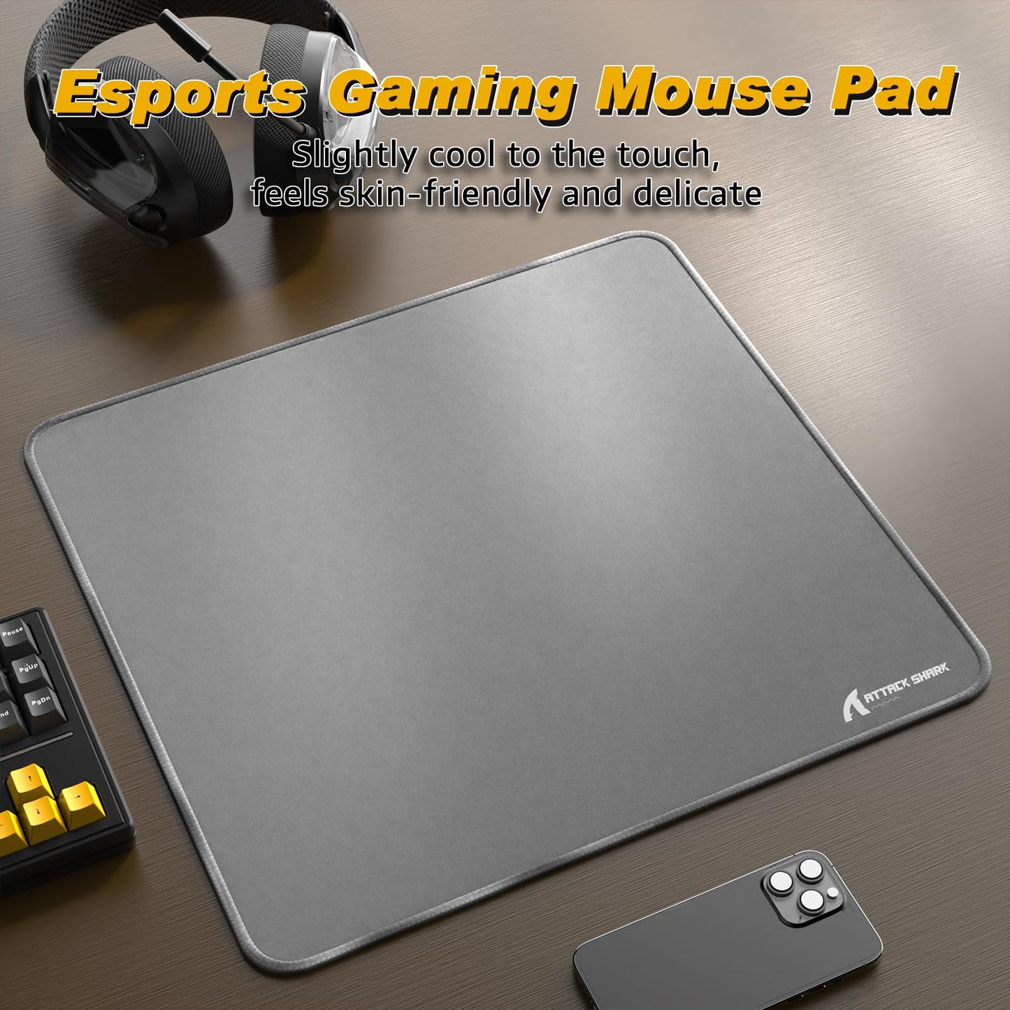ATTACK SHARK CM02 Gaming Mouse Pad for Esports Speed Large Mouse mats for Desk Waterproof Surface