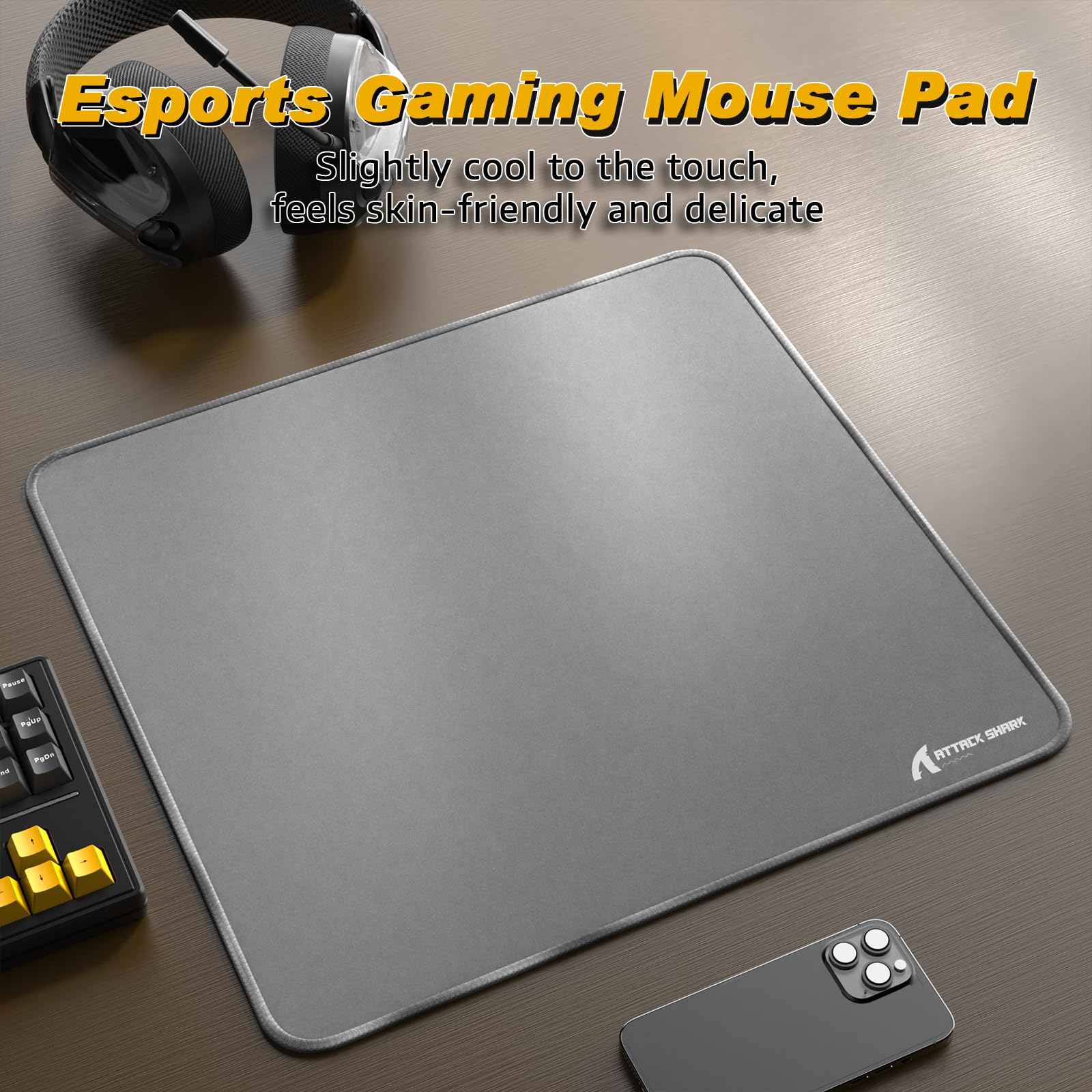 ATTACK SHARK CM02 Gaming Mouse Pad for Esports Speed Large Mouse mats for Desk Waterproof Surface