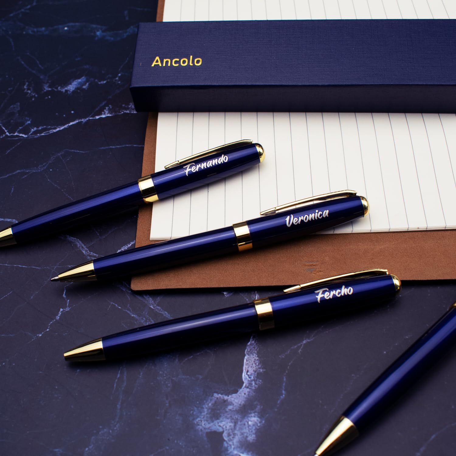 Ancolo Personalized Luxury Ballpoint Pens - for Friends Business Office