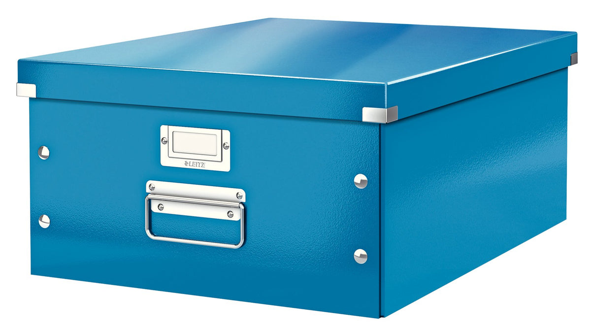 Leitz A5 Storage Box, Click and Store Range 60430001 - Small, Blue Storage Box A3