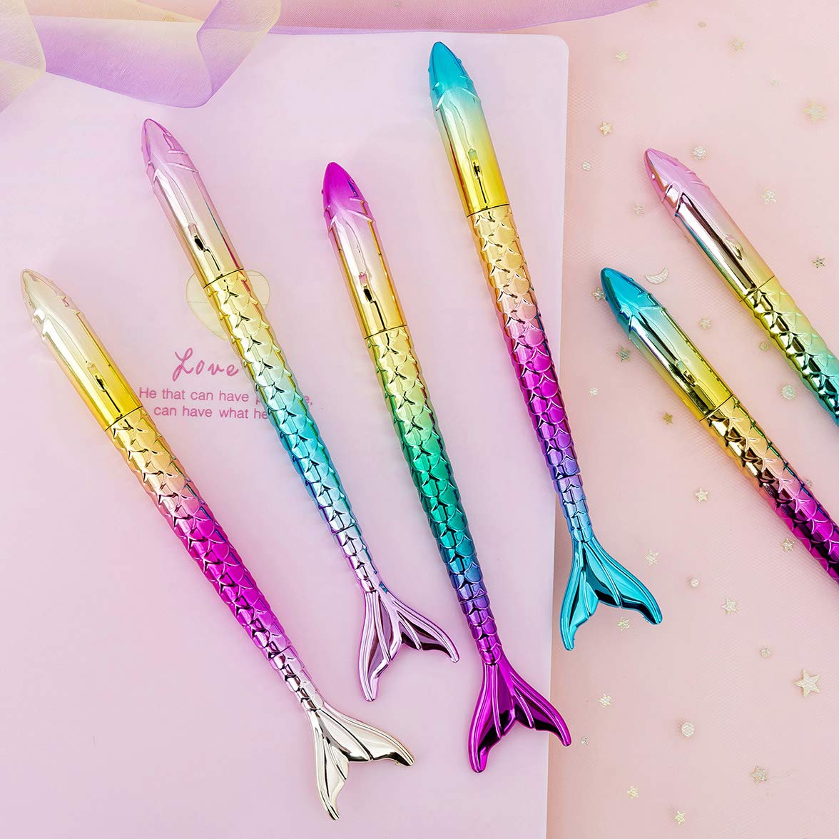 Abgream 24-Pack Mermaid Gel Pens