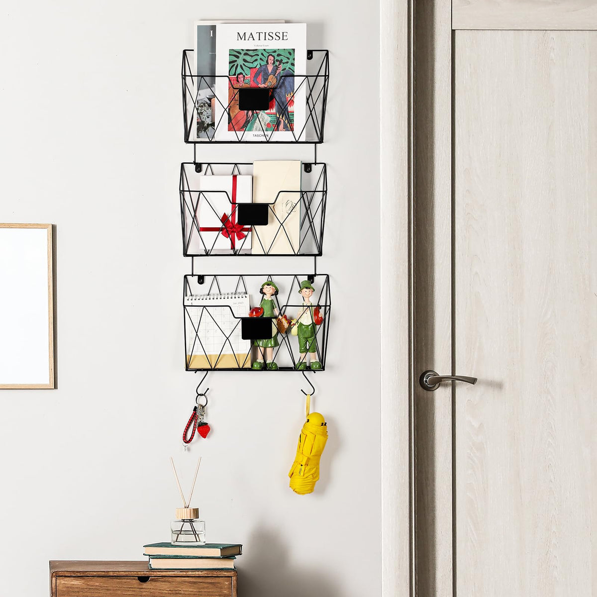 6 Pack Wall File Organizer, Wall File Pocket Mail Organizer for Office/Home