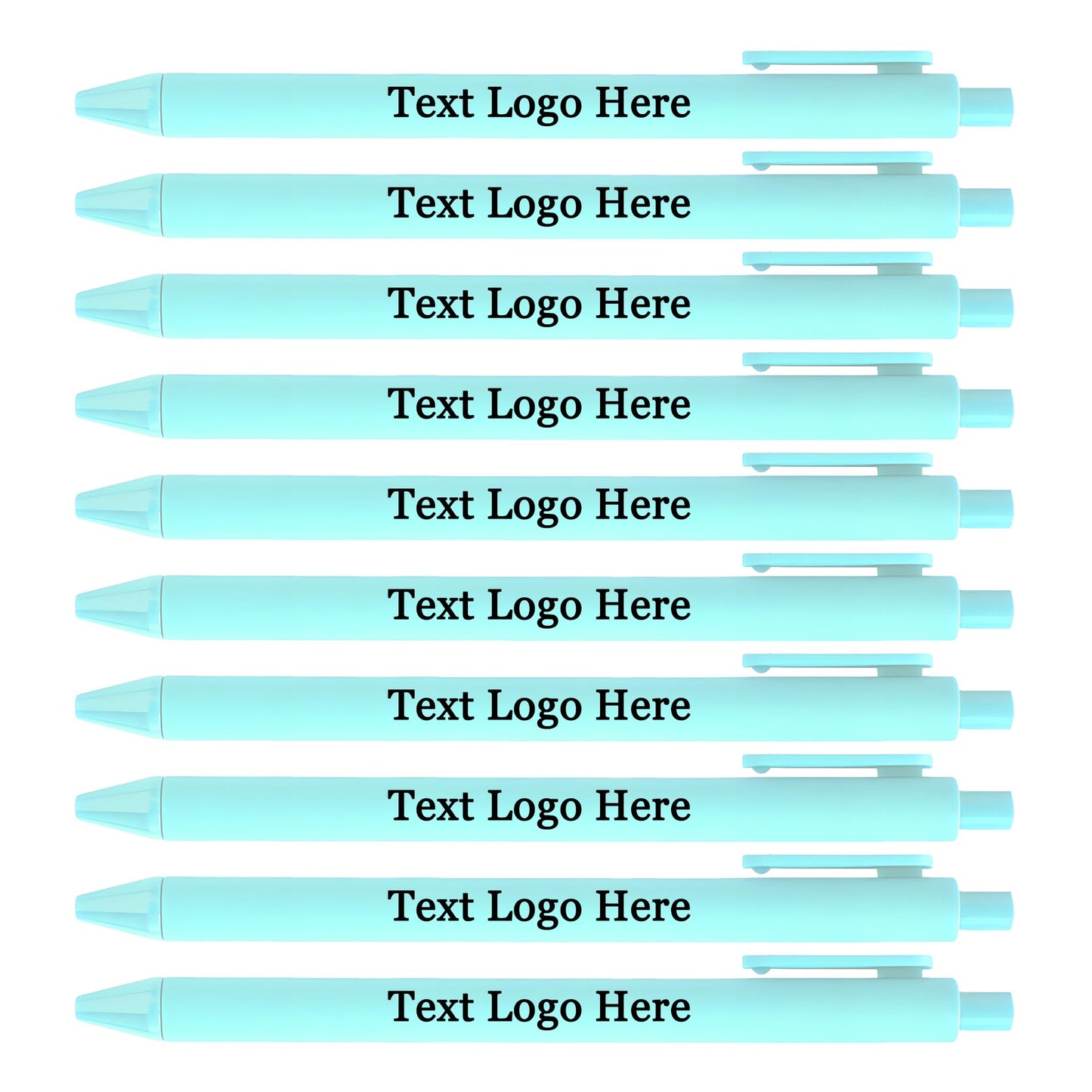 HEYZARDA Personalized Pens with Name Bulk 100-1000 Pcs, Lake Blue