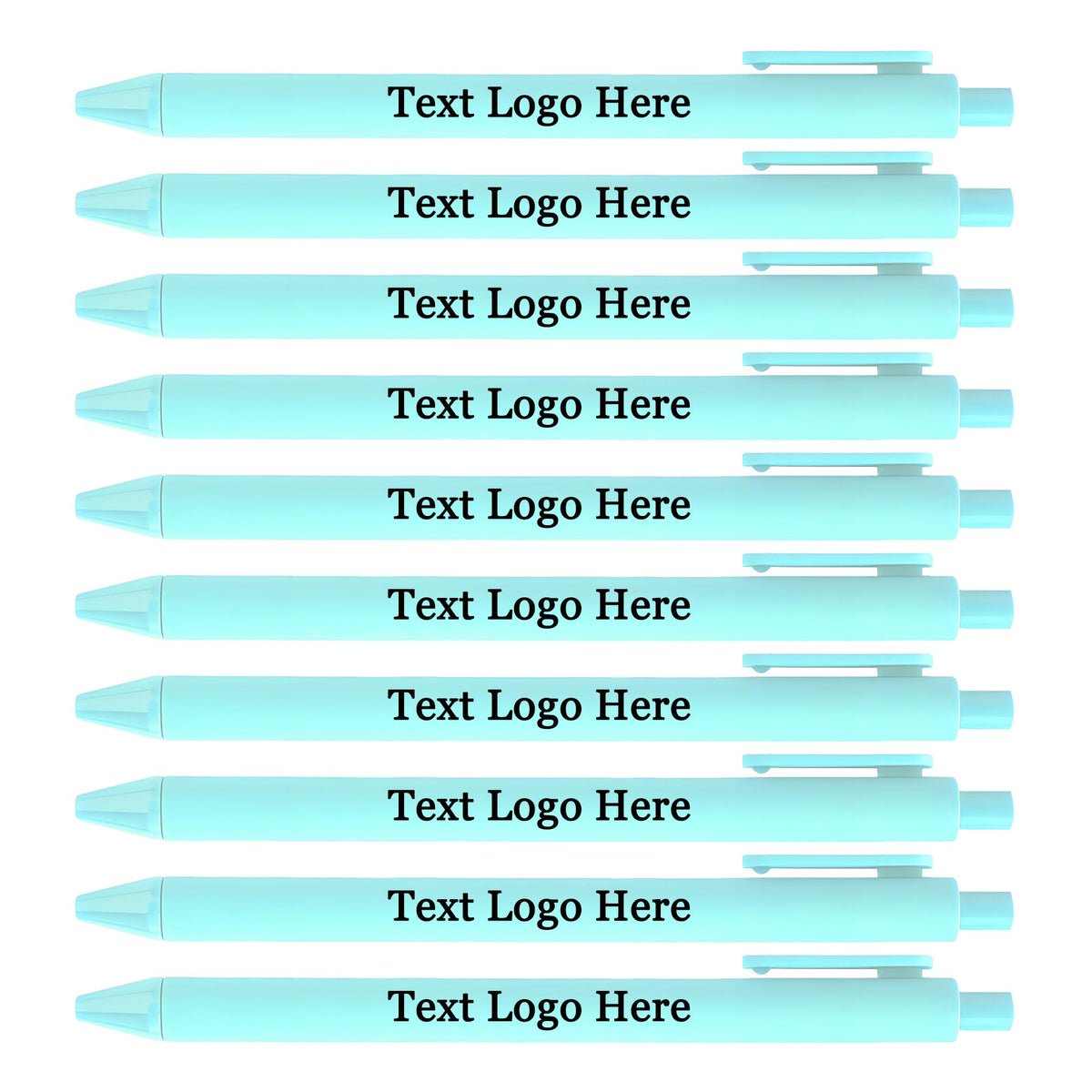 HEYZARDA Personalized Pens with Name Bulk 100-1000 Pcs, Lake Blue