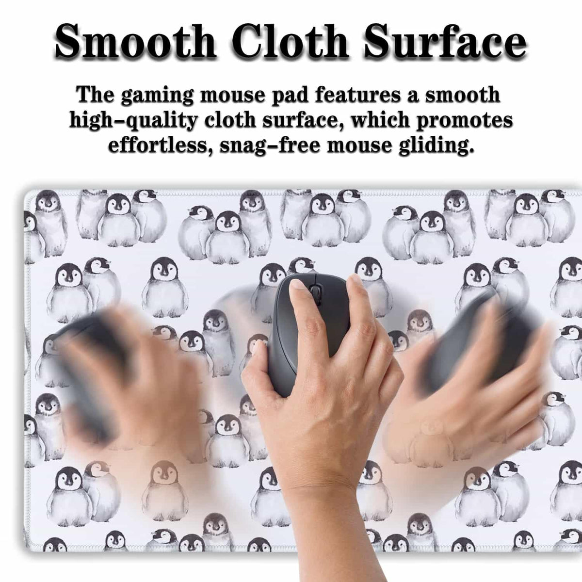 Samgula Gaming Mouse Pad White, Big Mouse Pads Office Desk Pad, XXL Mousepad Non-Slip Rubber Base