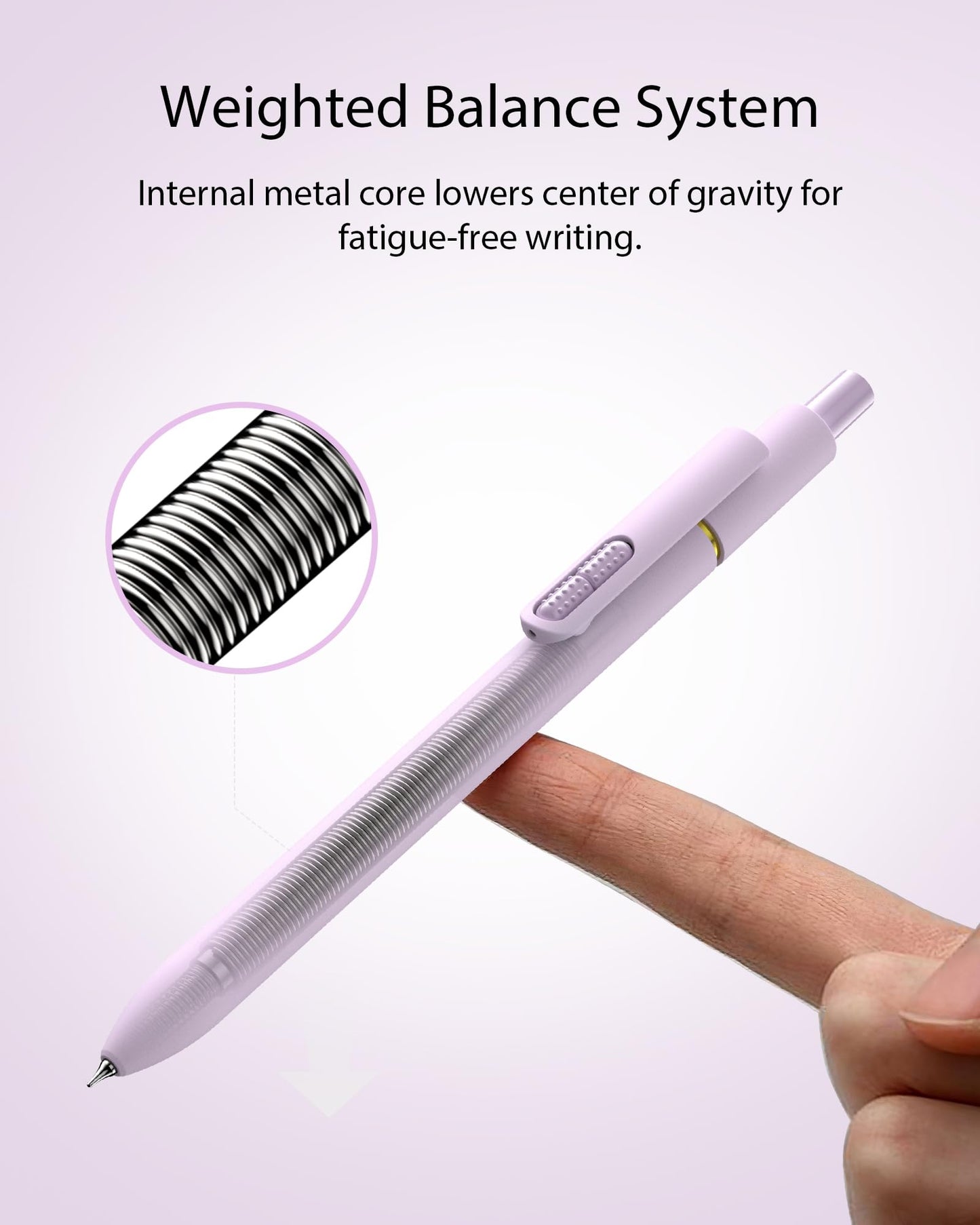 Hiacry 16 Pack Gel Pens, Quick-Dry Black Ink-0.7mm Fine Point Fidget Pens