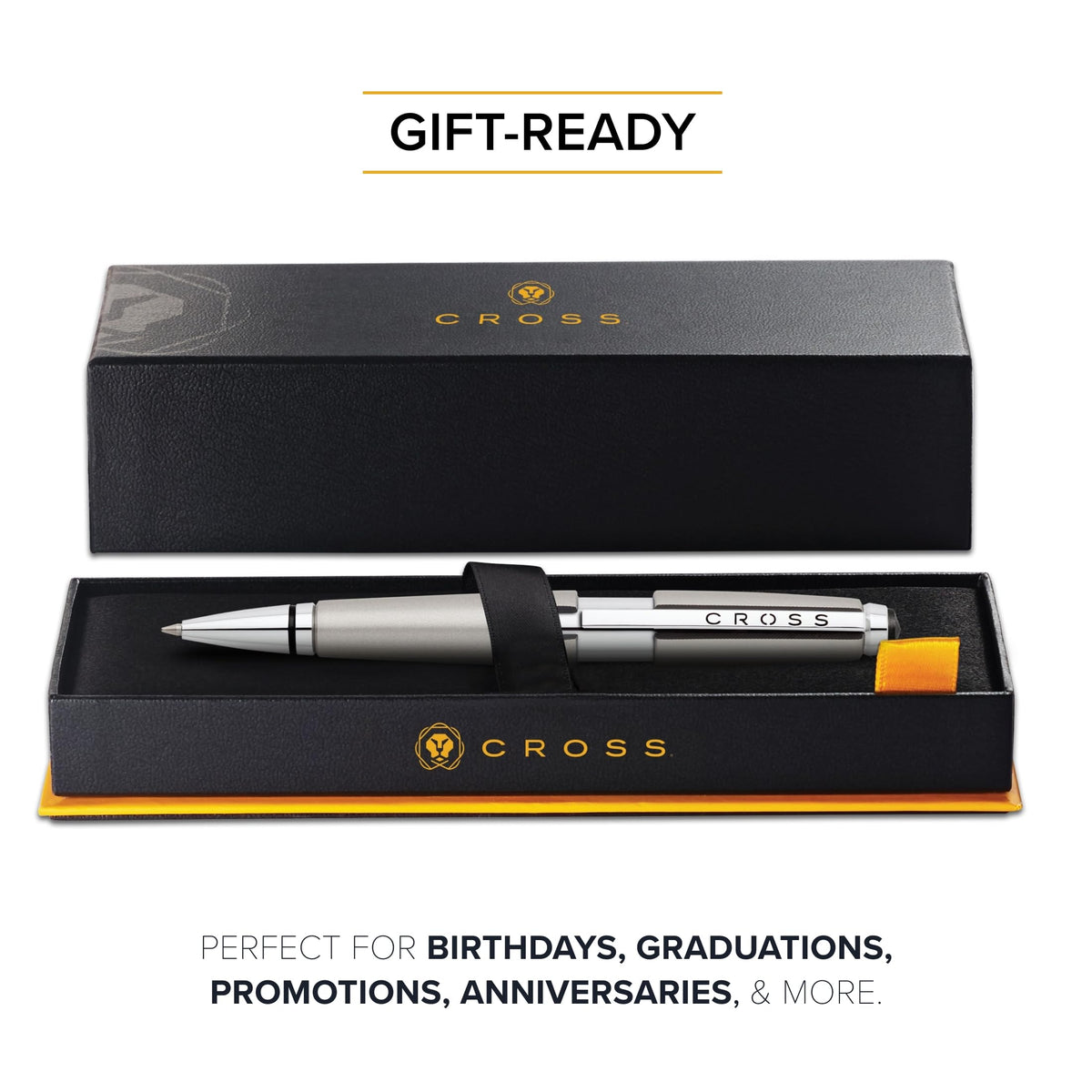 Cross Edge Sonic Titanium Gel Rollerball Pen, Medium Point, Black Ink