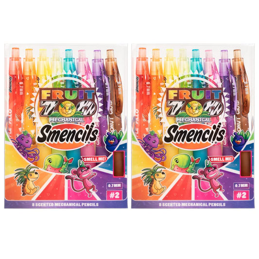 Mechanical Smencils (2 Pack) - Patented Gourmet Scented Mechanical Pencils, 8 Count, Medium Point