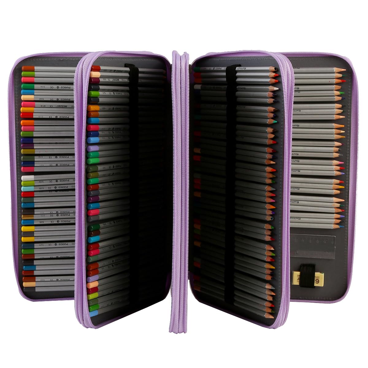 Lbxgap 300 Slots Colored Pencil Case Organizer, 4 Layer Bag