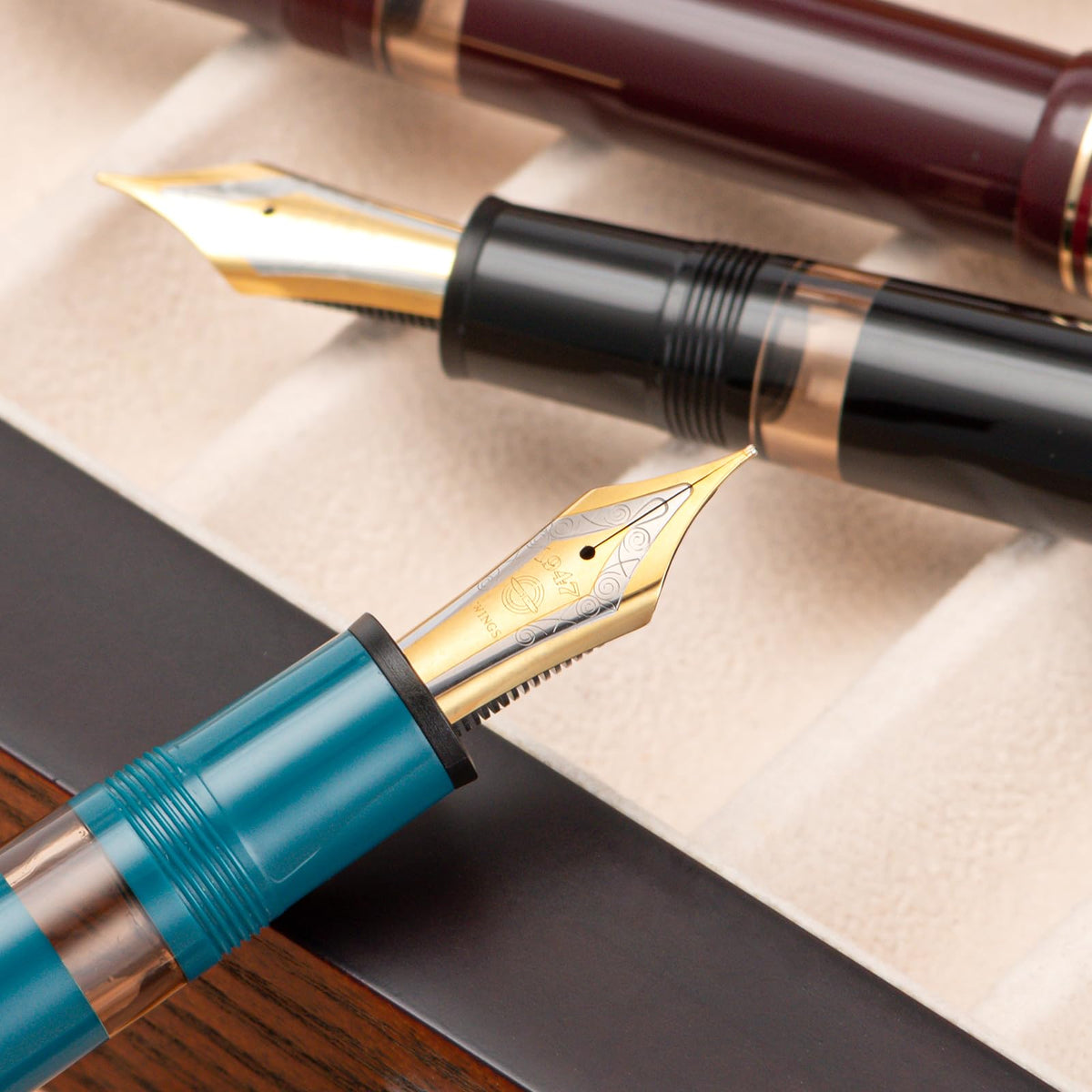 Wikult Yongsheng Junlai 630 Acrylic Fountain Pen, Size 8 Medium Nib with Piston Filling System