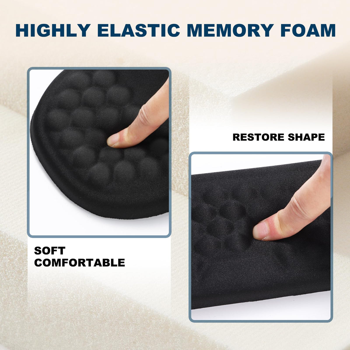 Hasinart Ergonomic Mouse Pad and Keyboard Wrist Rest with Massage Design, Space-Saving Mouse Pad