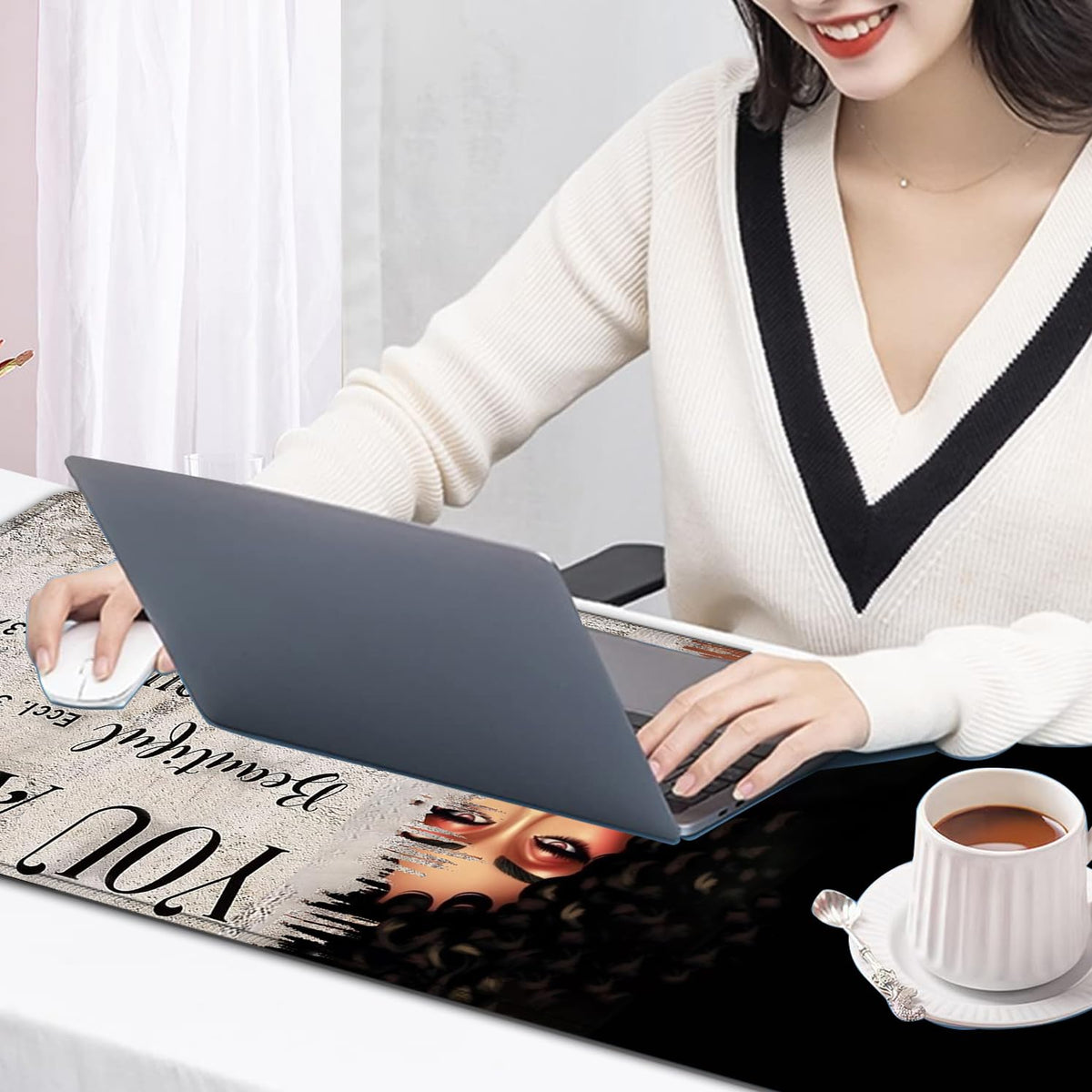 Large Mouse Pad, 31.5 x 11.8in Extended Gaming Mouse Pad with Stitched Edges, XXL Mousepad