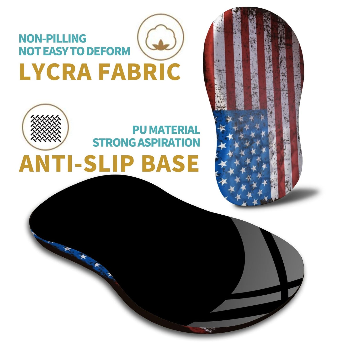 Hokafenle Ergonomic Mouse Pad Wrist Support with Massage Design, Wrist Rest Pain Relief Mousepad