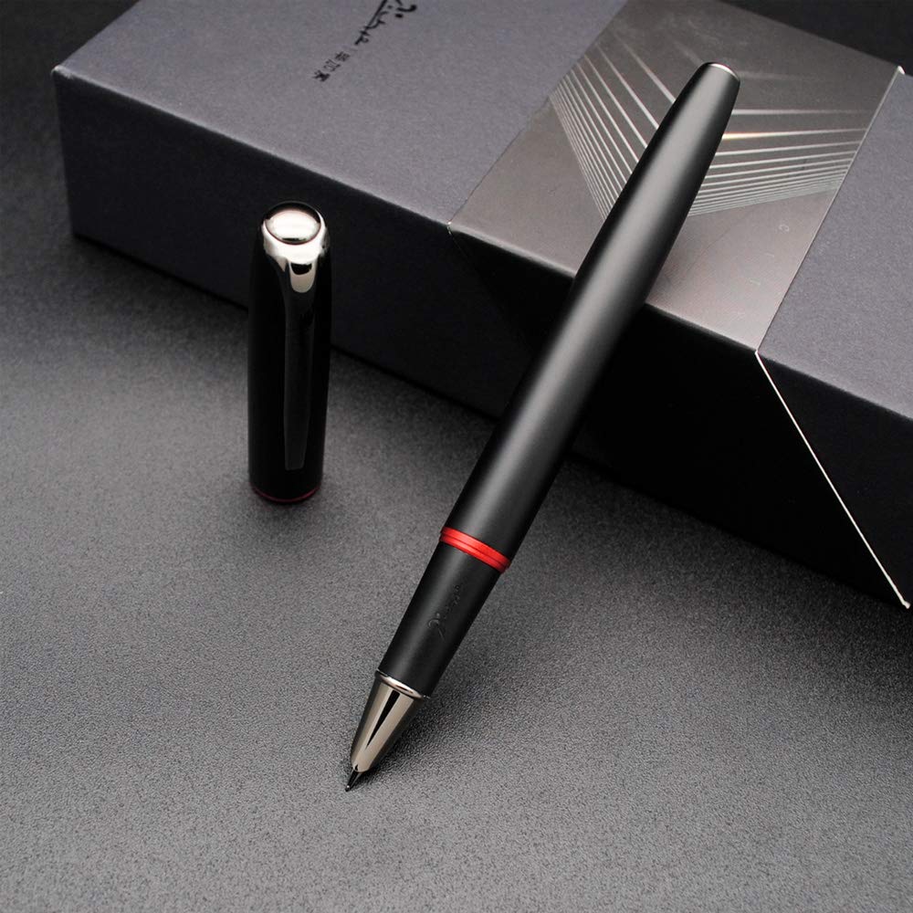 czxwyst Picasso 916 Malage Fountain Pen Original Box New Version (Dawn Red, Ultrafine Accounting EF