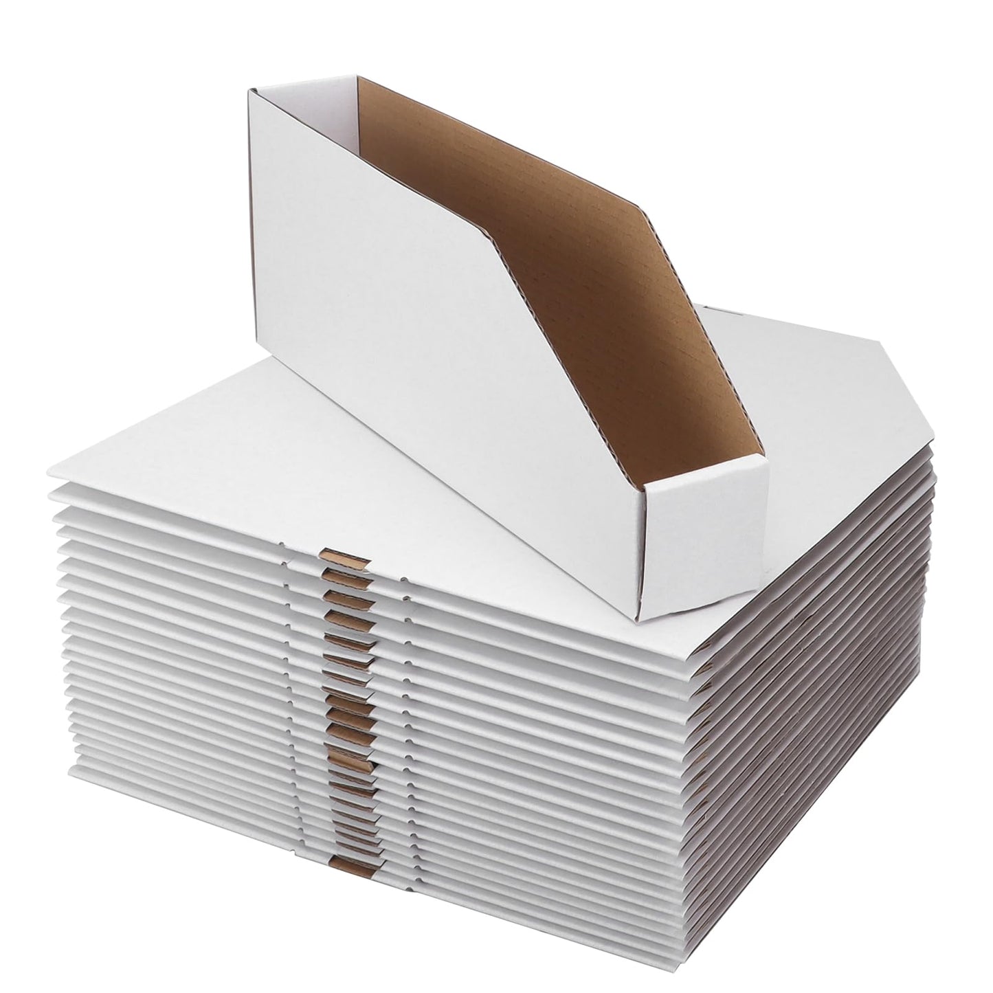 ZBEIVAN Cardboard Storage Bins Boxes 35 Packs 12x2x4.5 Inches, Easy Assembly Pantry Organizer Bins
