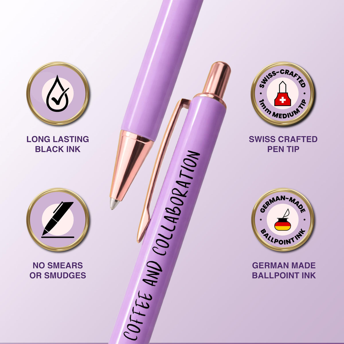 MESMOS 3pk Fancy Pen Set, Thank You Coworker Gifts for Women, Appreciation Gifts for Coworkers