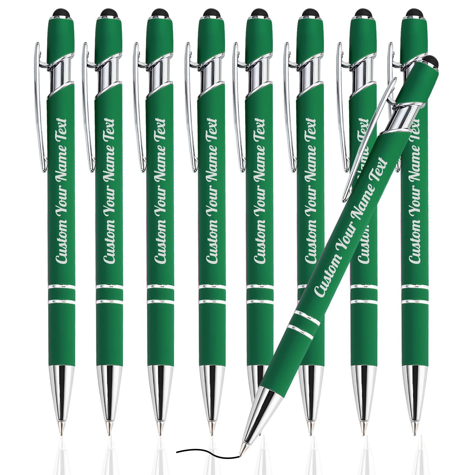 Westpearl Personalized Pen12pcs Bulk,Custom Ballpoint Pens with Engraved Business Name Message