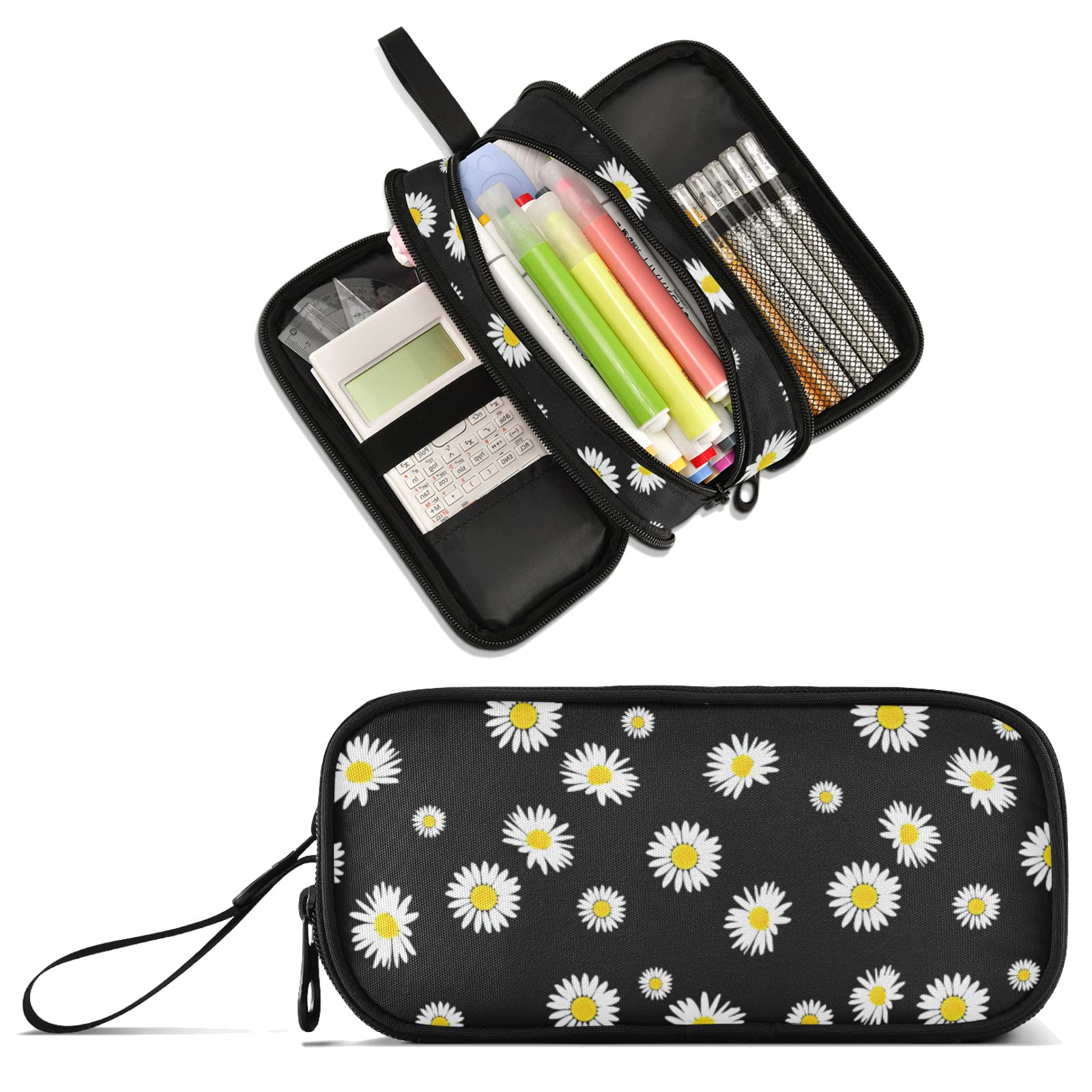 XUWU Daisy Large Capacity Pencil Case Pencil Pouch Pen Box