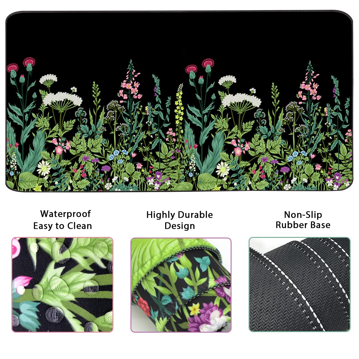 Keyboard Mouse Pad Set, Extended Mouse Pad+Keyboard Wrist Rest Support, Memory Foam Ergonomic Easy